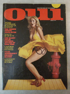 Oui March 1975 - How To Be Hip In 75, Spanking Pictorial- Vintage Adult Magazine