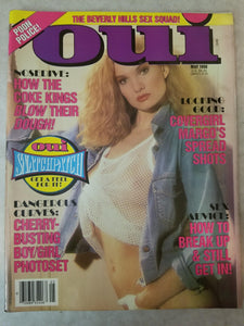 Oui May 1990 - Beverly Hills Sex Squad - Vintage Adult Magazine