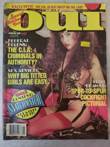 Oui January 1990 - Why Big Titted Girls Are Easy - Vintage Adult Magazine