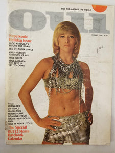 Oui January 1973 - Holiday Issue, Sex In Space - Vintage Adult Magazine