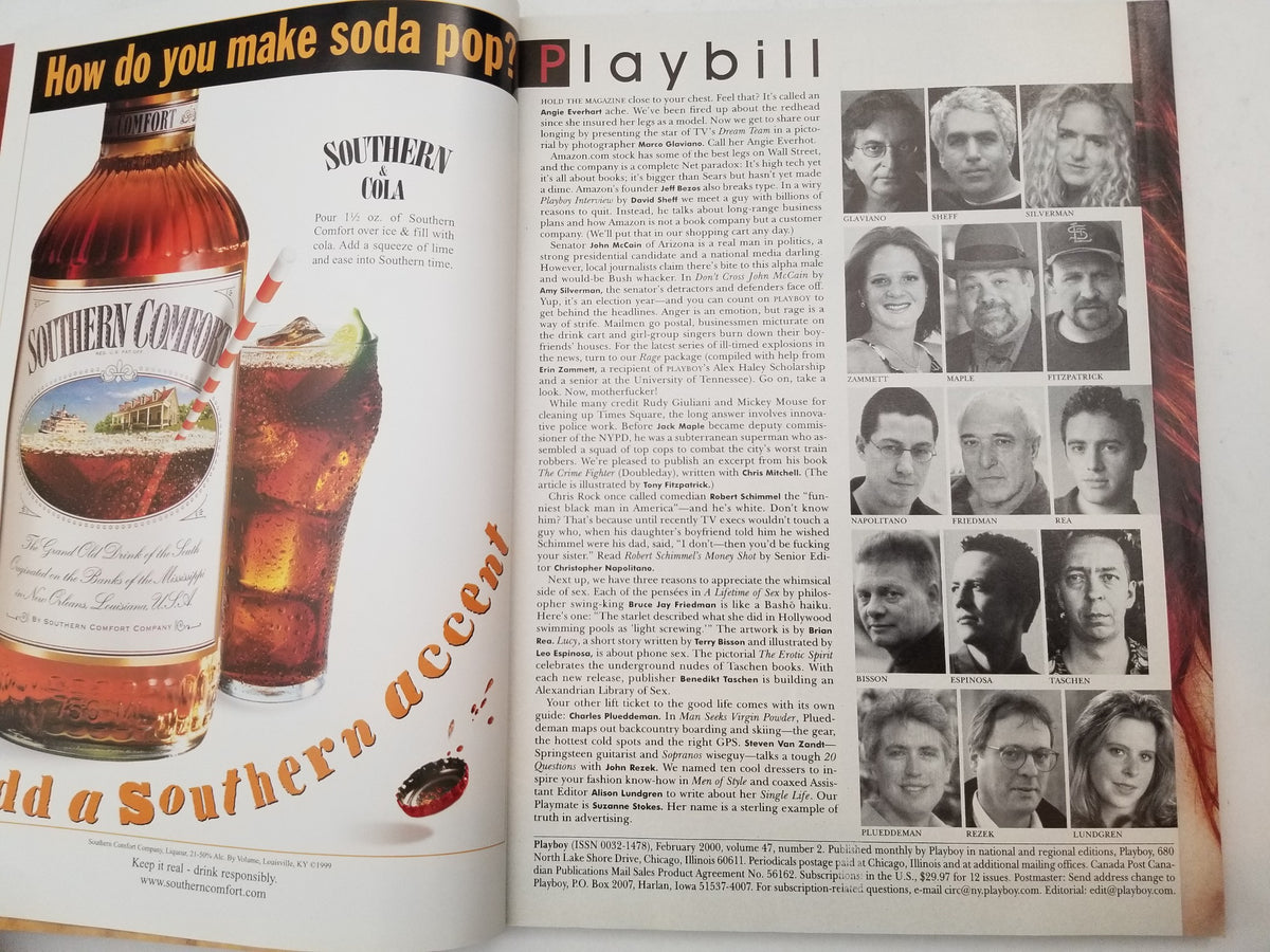 Playboy February 2000 Adult Magazine Discreet Retail