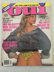 Oui July 1990 - Vintage Adult Magazine