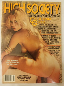 High Society April 1982 -California Girls, Tiffany Clark- Vintage Adult Magazine