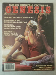 Genesis May 1981 - Two-Girl Centerfold - Vintage Adult Magazine