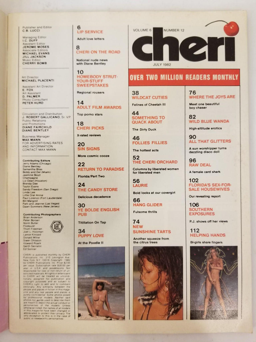 Cheri July 1982 - Season's Hottest Women - Vintage Adult Magazine ...