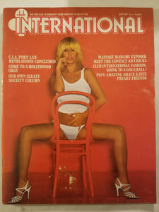 Club International January 1977 - Hollywood Orgy - Vintage Adult Magazine