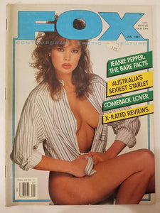 Fox January 1987 - Jeanie Pepper - Vintage Adult Magazine