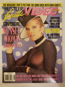 Hustler Erotic Video Guide August 1999 - Sunset Thomas - Adult Magazine