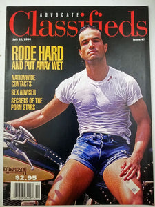 Advocate Classifieds No. 47 July 12 1994 - Gay Adult Magazine