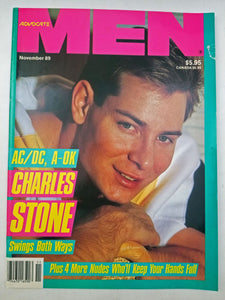 Advocate Men November 1989 - Charles Stone, Mayne Clayton - Gay Adult Magazine