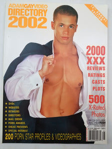 Adam Gay Video Directory 2002 - Matthew Rush - Gay Adult Magazine