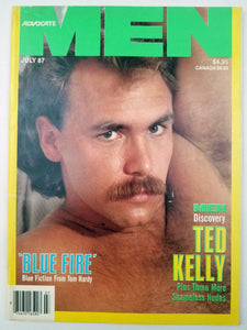 Advocate Men July 1987 - Ted Kelly, Noah Delano - Gay Adult Magazine