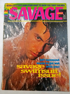 Savage Male No. 22 April 1996 -Jeff Hammond, Swimsuit Issue- Gay Adult Magazine