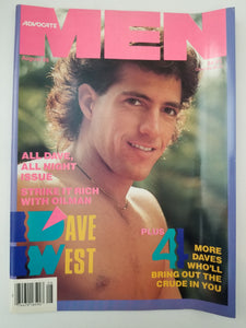 Advocate Men August 1988 -Dave West, Trenton, Stewart, Hill- Gay Adult Magazine
