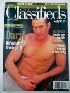 Advocate Classifieds August 19 1997 No. 128 -Daryl, Fiction- Gay Adult Magazine