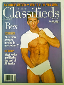Advocate Classifieds May 27 1997 No. 122 - Fiction, Rex - Gay Adult Magazine