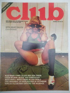 Club February 1975 - Tall Format Adult Magazine