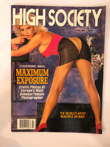 High Society April 1989 - Adult Magazine